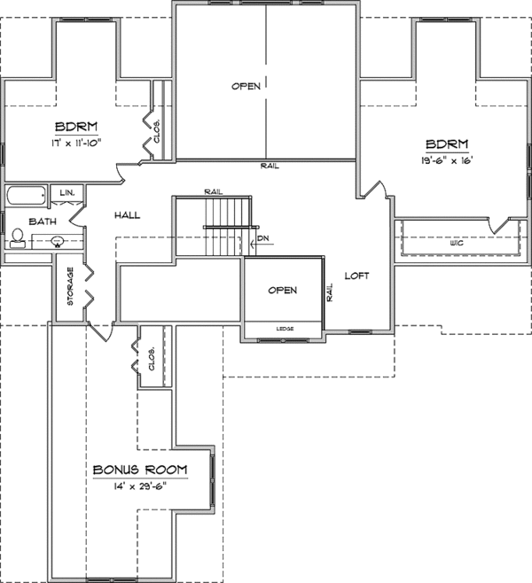 Dream House Plan - Country Floor Plan - Upper Floor Plan #981-9