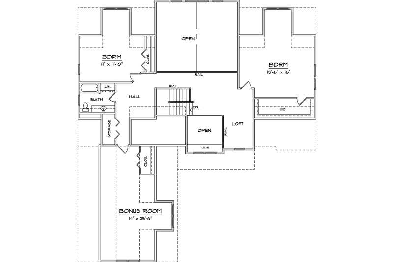 Home Plan - Floor Plan - Upper Floor for Country House Plan #981-9 - 3 bed, 3 bath