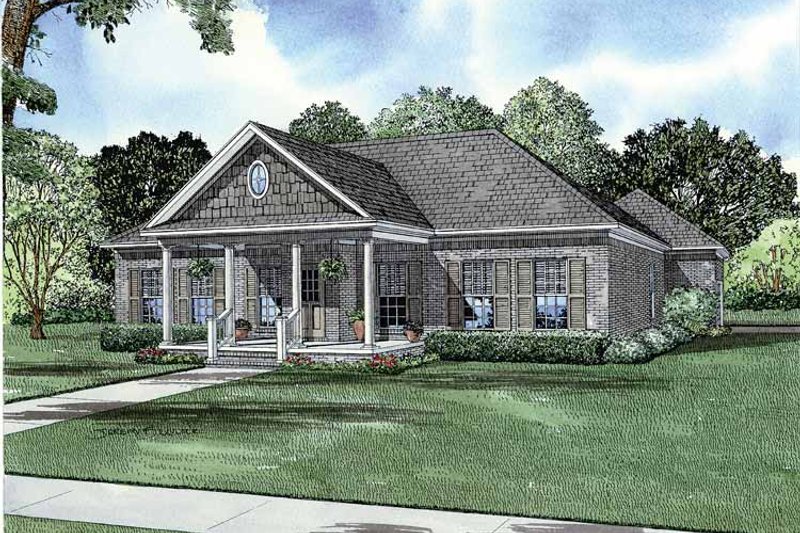 Home Plan - Country Exterior - Front Elevation Plan #17-2856