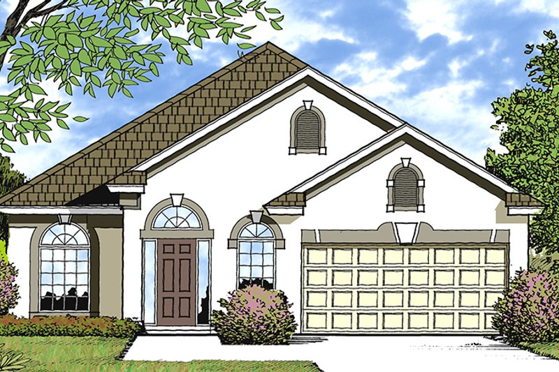 Dream House Plan - Exterior - Front Elevation 4 for European House Plan #417-849 - 3 bed, 2 bath