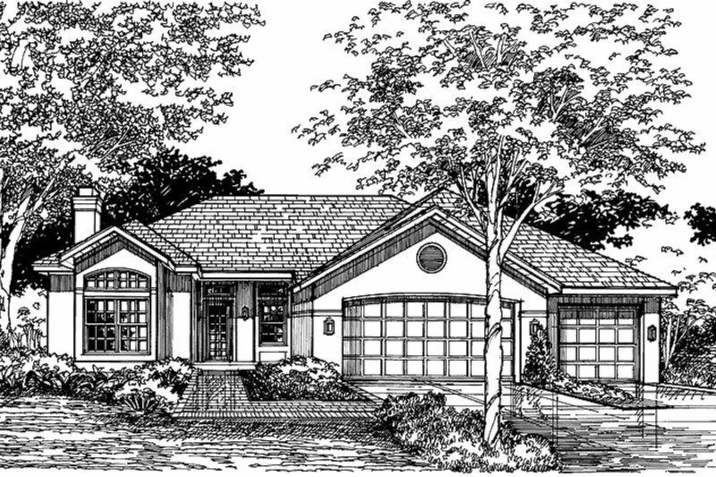 Dream House Plan - Ranch Exterior - Front Elevation Plan #320-612