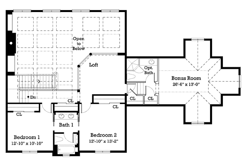 Dream House Plan - Floor Plan - Upper Floor for Colonial House Plan #930-204 - 3 bed, 2.5 bath