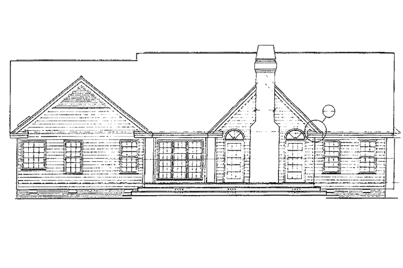 House Plan Design - Exterior - Rear Elevation for Country House Plan #929-220 - 3 bed, 2 bath