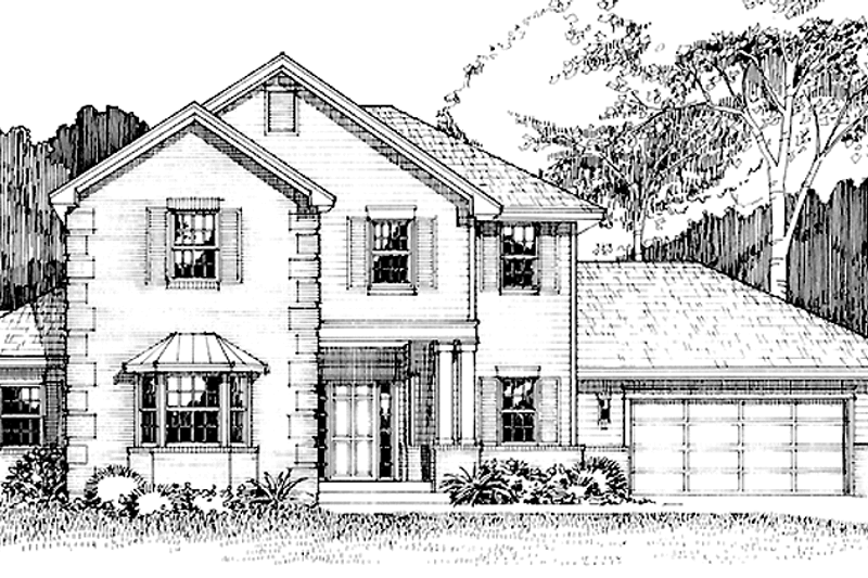 Dream House Plan - Prairie Exterior - Front Elevation Plan #965-10