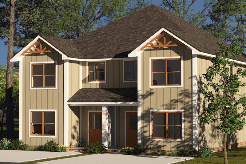 House Blueprint - Craftsman Exterior - Front Elevation Plan #513-2322