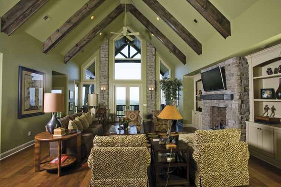 Interior - Family Room 2 for Traditional House Plan #17-3302 - 4 bed, 4.5 bath