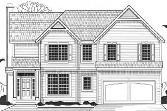 Exterior - Front Elevation for Traditional House Plan #67-485 - 4 bed, 2.5 bath