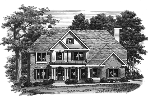 Exterior - Front Elevation 3 for Traditional House Plan #927-489 - 5 bed, 4 bath