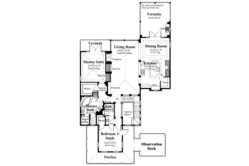 Dream House Plan - Floor Plan - Upper Floor for Country House Plan #930-88 - 5 bed, 5.5 bath