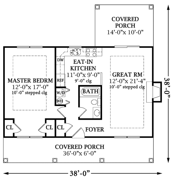 Home Plan - Country Floor Plan - Main Floor Plan #456-94