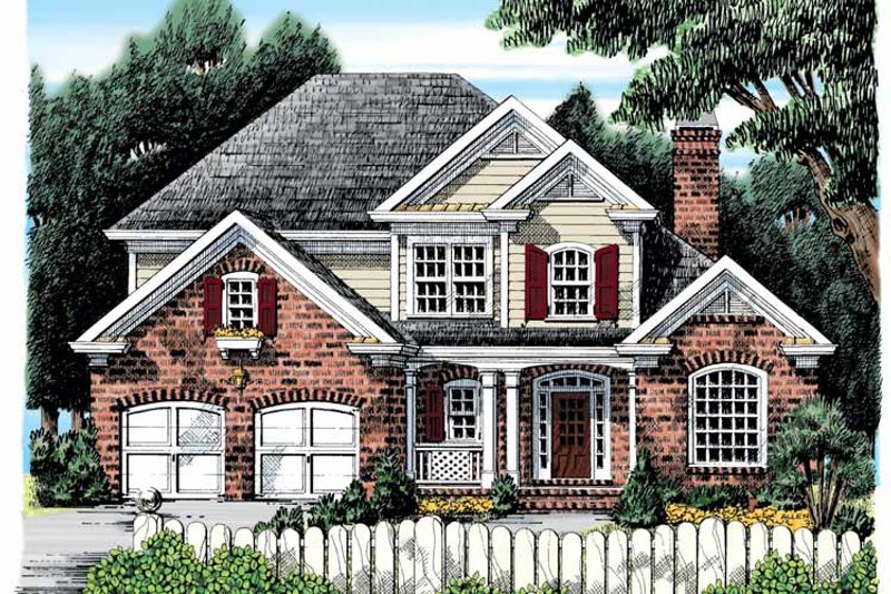 Architectural House Design - Country Exterior - Front Elevation Plan #927-893