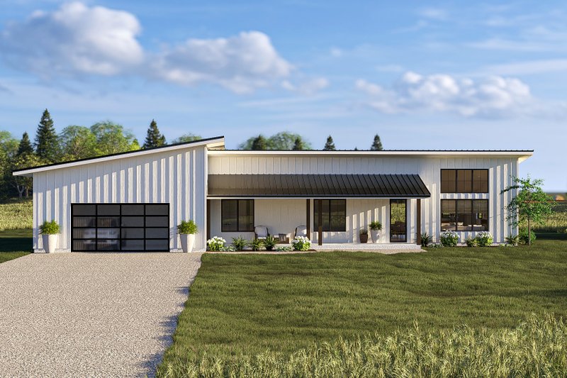House Blueprint - Exterior - Other Elevation for Barndominium House Plan #455-769 - 3 bed, 2.5 bath