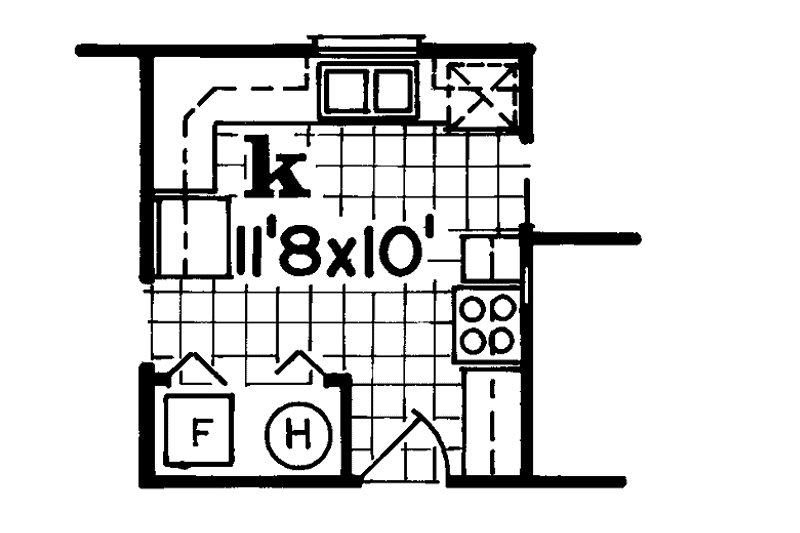 Home Plan - Floor Plan - Other Floor for Ranch House Plan #47-754 - 3 bed, 1 bath