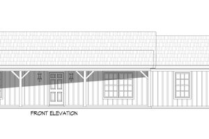 Exterior - Front Elevation 3 for Cottage House Plan #932-328 - 2 bed, 1 bath