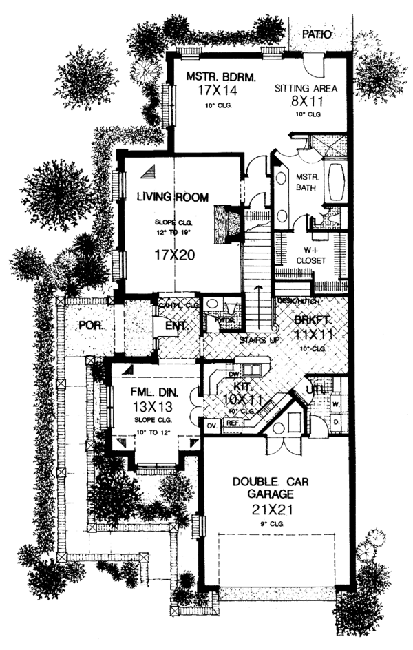 House Plan Design - Traditional Floor Plan - Main Floor Plan #310-1093