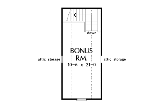 Floor Plan - Other Floor for Craftsman House Plan #929-307 - 3 bed, 2 bath