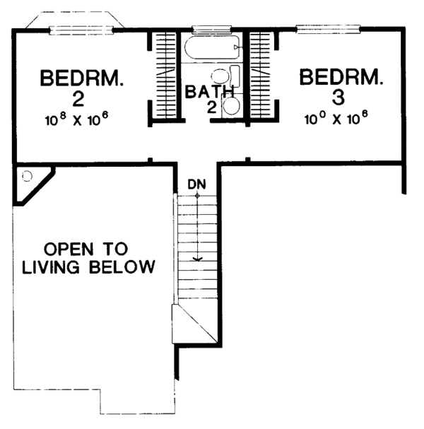 House Plan Design - Country Floor Plan - Upper Floor Plan #472-21