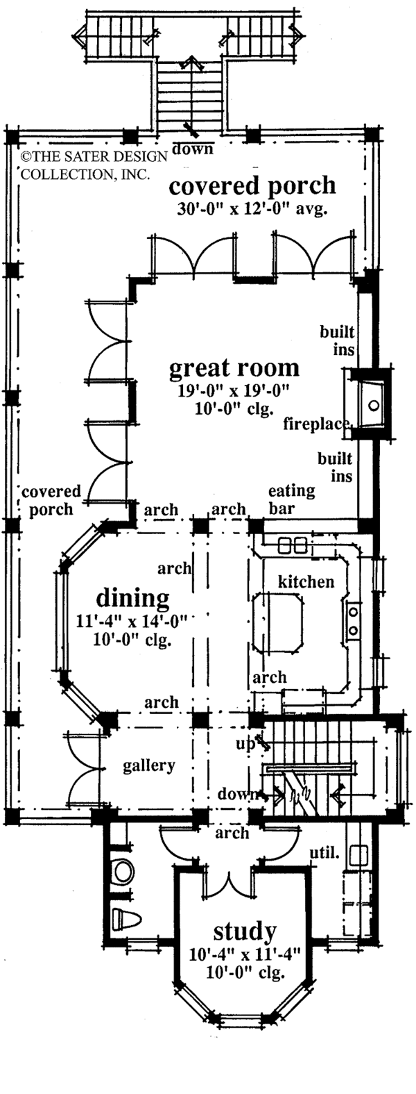 Home Plan - Mediterranean Floor Plan - Main Floor Plan #930-79