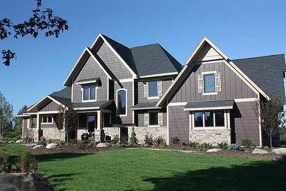 Exterior - Front Elevation for Country House Plan #51-555 - 3 bed, 3.5 bath