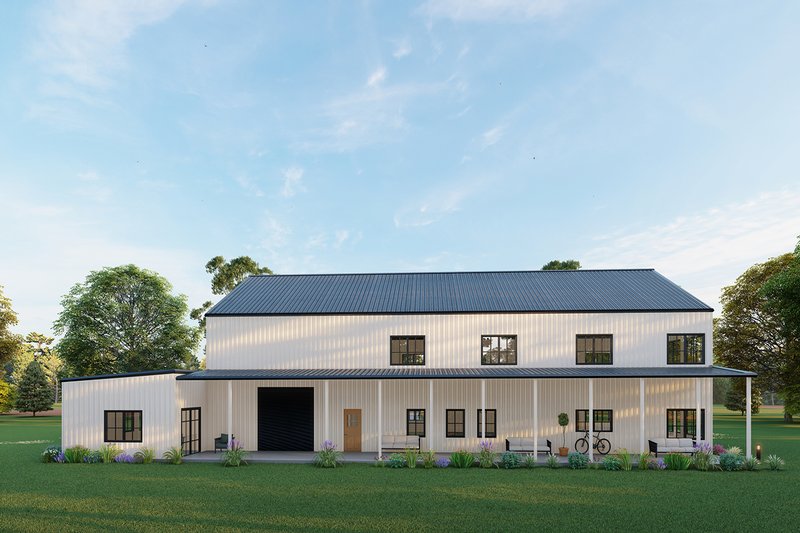 House Design - Exterior - Other Elevation 3 for Barndominium House Plan #1107-28 - 5 bed, 4 bath