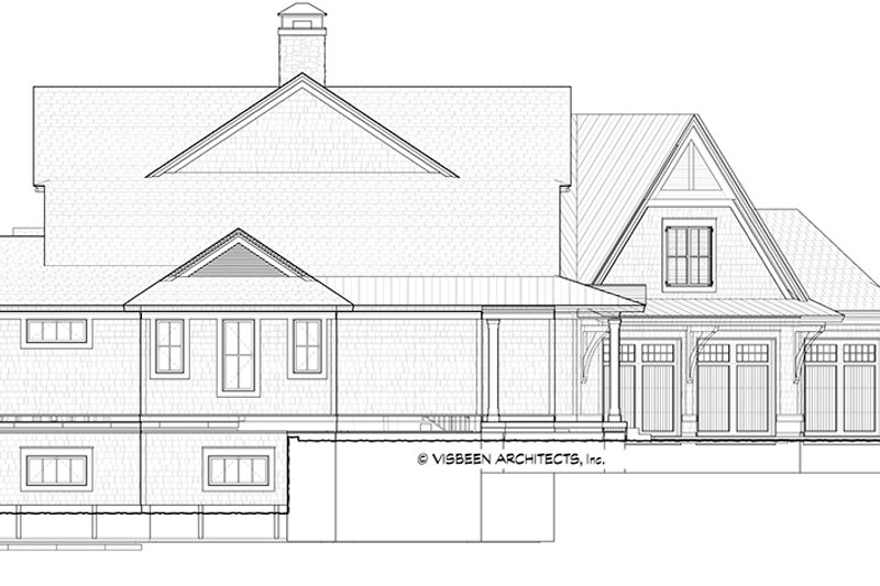 Architectural House Design - Exterior - Other Elevation 1 for Country House Plan #928-294 - 4 bed, 3.5 bath