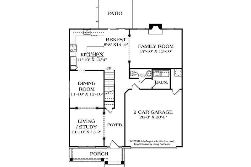 Dream House Plan - Floor Plan - Main Floor for Traditional House Plan #453-528 - 4 bed, 3.5 bath