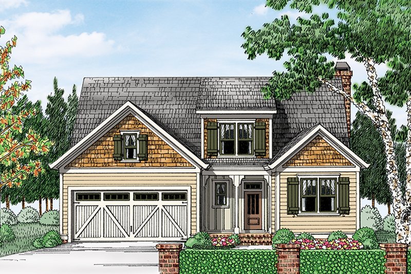 House Plan Design - Exterior - Front Elevation 3 for European House Plan #927-965 - 4 bed, 3 bath