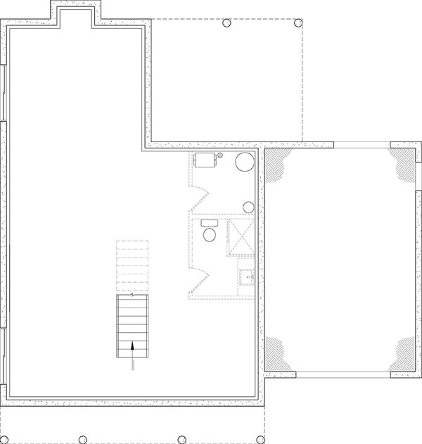 Home Plan - Floor Plan - Lower Floor for Classical House Plan #23-2864 - 3 bed, 2.5 bath