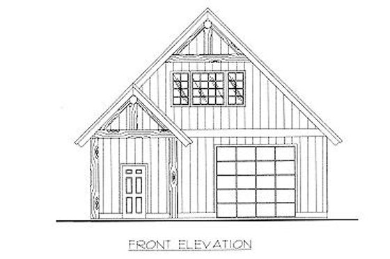 Exterior - Other Elevation for Traditional House Plan #117-551, 0 bath