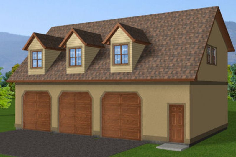 Dream House Plan - Exterior - Other Elevation for Mediterranean House Plan #126-159 - 1 bed, 2 bath