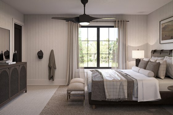 Interior - Bedroom 1 for Farmhouse House Plan #455-687 - 4 bed, 2.5 bath