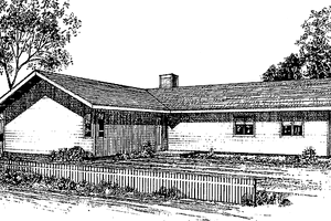 Country Exterior - Front Elevation Plan #60-907