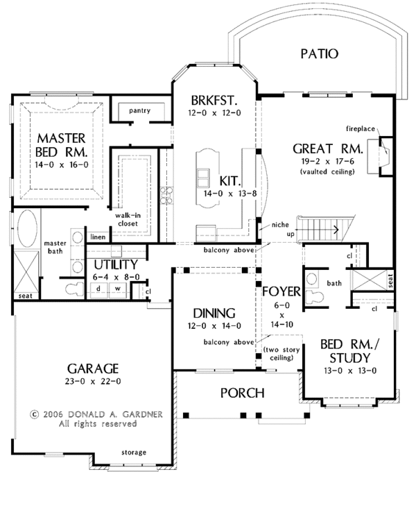 Traditional Floor Plan - Main Floor Plan #929-820
