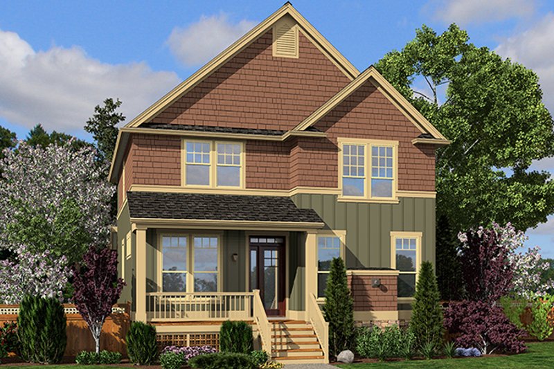 Dream House Plan - Exterior - Front Elevation 4 for Craftsman House Plan #48-920 - 4 bed, 2.5 bath