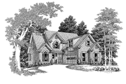 Traditional Style House Plan - 3 Beds 2.5 Baths 1658 Sq/Ft Plan #927-207 