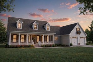 Dream House Plan - Exterior - Front Elevation for Ranch House Plan #21-656 - 3 bed, 3 bath