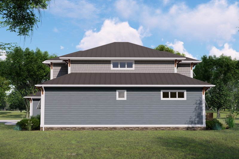 Dream House Plan - Exterior - Other Elevation for Prairie House Plan #1064-169 - 3 bed, 3 bath
