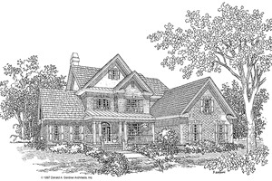 Country Exterior - Front Elevation Plan #929-324