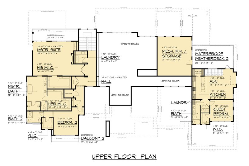 Contemporary Style House Plan - 7 Beds 9.5 Baths 11273 Sq/Ft Plan #1066 ...