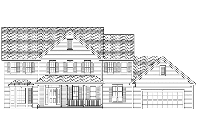 House Plan Design - Exterior - Front Elevation 3 for Traditional House Plan #328-325 - 4 bed, 2.5 bath