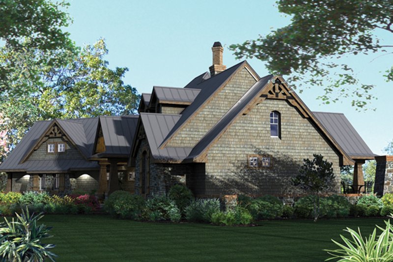 Architectural House Design - Exterior - Front Elevation 6 for Country House Plan #120-243 - 3 bed, 2.5 bath