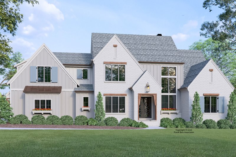 House Blueprint - Traditional Exterior - Front Elevation Plan #927-1056