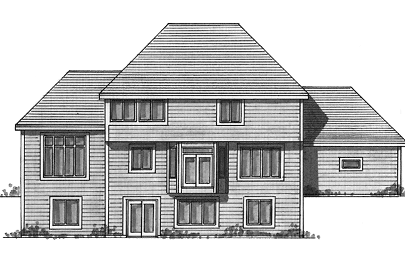 Home Plan - Exterior - Rear Elevation 1 for Traditional House Plan #51-836 - 3 bed, 2.5 bath