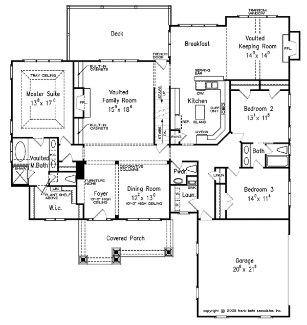 Architectural House Design - Craftsman Floor Plan - Main Floor Plan #927-337