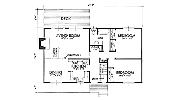 Home Plan - Contemporary Floor Plan - Main Floor Plan #320-1333