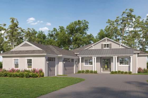 Exterior - Front Elevation 3 for Farmhouse House Plan #938-113 - 3 bed, 3 bath