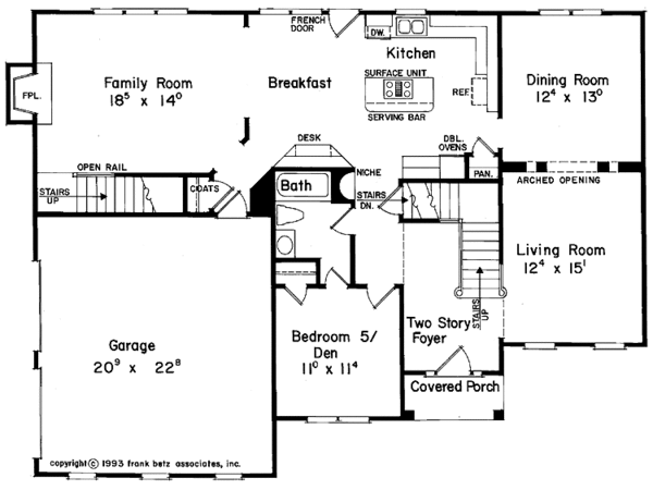 Architectural House Design - Mediterranean Floor Plan - Main Floor Plan #927-71