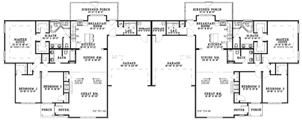 Ranch Floor Plan - Main Floor Plan #17-2937