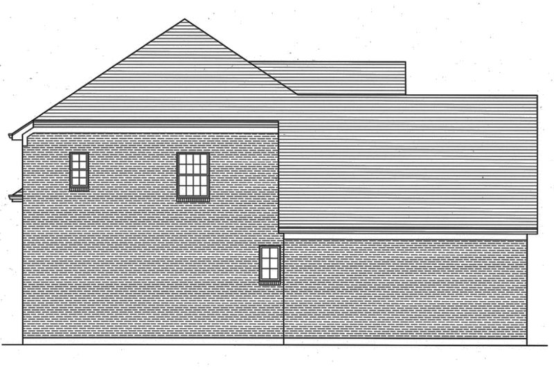 Dream House Plan - Left Side Elevation