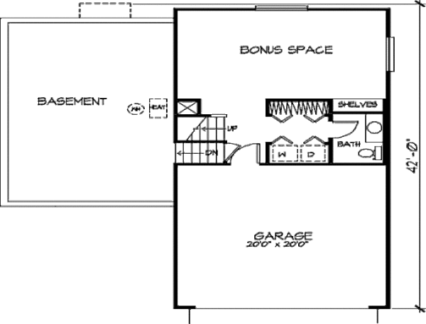 Home Plan - Modern Floor Plan - Lower Floor Plan #320-326